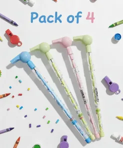 Whistle Sikka Pencil /Bullet Pencil Big Size - Pack of 4 - Gift Items