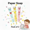 Paper Soap Pack of 3 Tubes