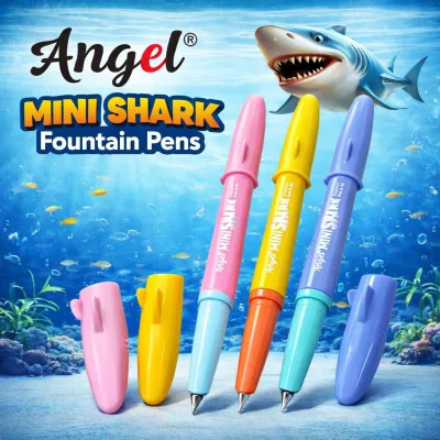 Angel Mini Shark Fountain Pens - Wing Sing Nib 3 Pcs - Multicolor
